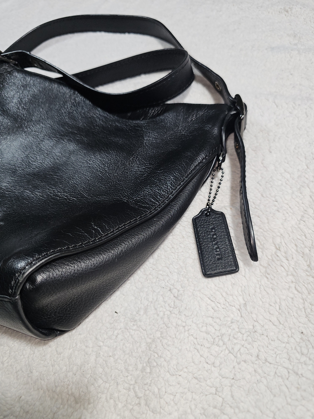 Coach Black Leather Crossbody Bag - Picture 3 of 12